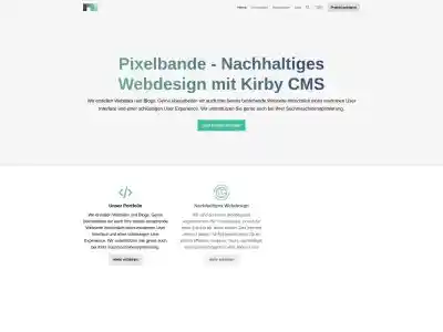 Pixelbande - Nachhaltiges Webdesign mit Kirby CMS
