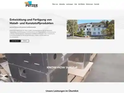 Rudolf Pützer - Herstellung von Metall und Kunststoff Produkten