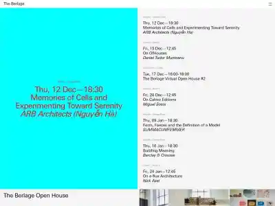 The Berlage – Home