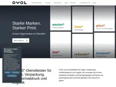OVOL: Papier, Verpackung, Großformatdruck & Logistik