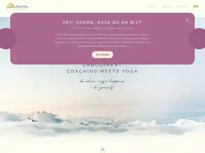 Blue Sky Yogacoaching - Mareike Marx - Be where magic happens - be yourself!