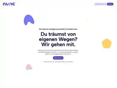 Nunc – Die Sozialgenossenschaft für Gründer:innen