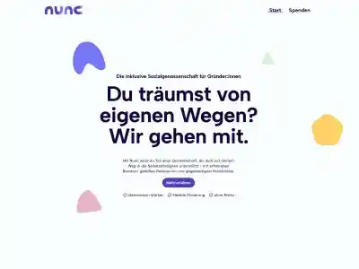 Nunc – Die Sozialgenossenschaft für Gründer:innen