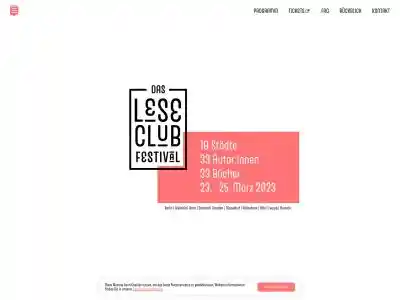 Das Leseclubfestival