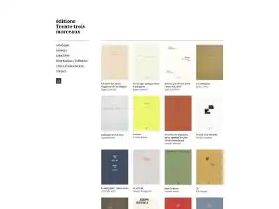 éditions Trente-trois morceaux