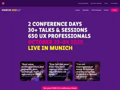 PUSH UX conference • Oct 23–24, 2025 • Munich