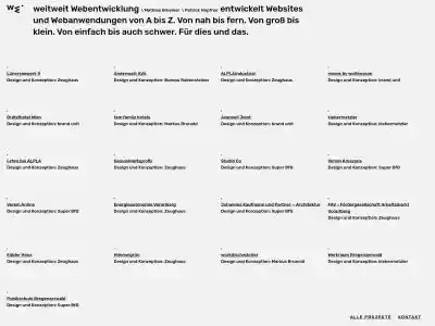 weitweit Webentwicklung