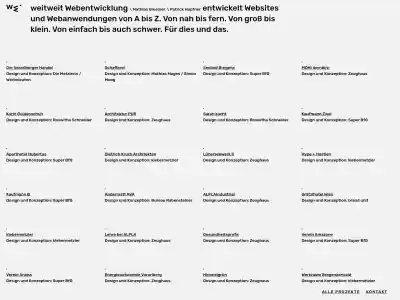 weitweit Webentwicklung