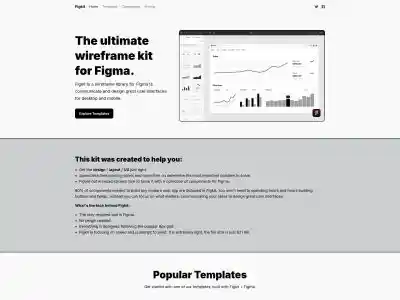 Figkit - Wireframe Library for Figma to Communicate and Design Great User Interfaces