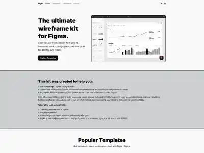 Figkit - Wireframe Library for Figma to Communicate and Design Great User Interfaces