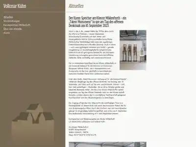 Bildhauer Volkmar Kühn