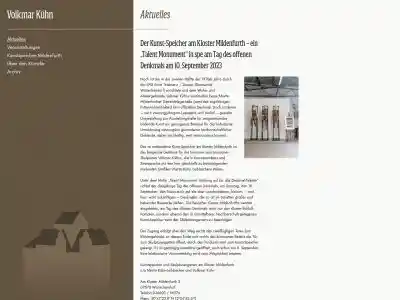 Bildhauer Volkmar Kühn