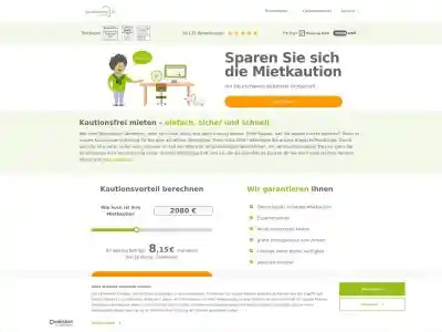 Kautionsfrei Mietkautionsbürgschaft - Jetzt zum Marktführer