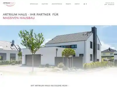 Hausbau Rostock, Massiv-Hausbau in Rostock - ARTRIUM HAUS GmbH - ARTRIUM HAUS GmbH