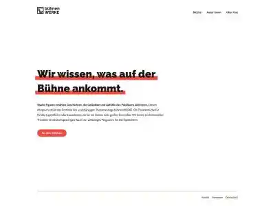 Theaterverlag bühnenWERKE