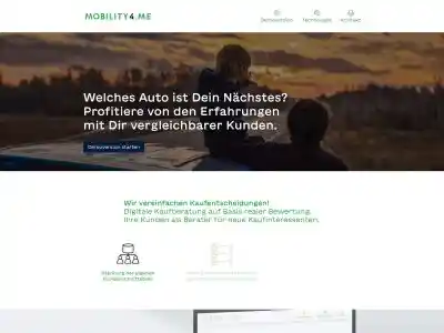 mobility4.me · Digitale Kaufberatung auf Basis realer Bewertung