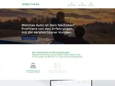 mobility4.me · Digitale Kaufberatung auf Basis realer Bewertung