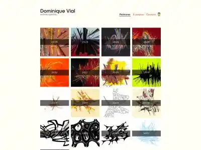 Dominique Vial. Peinture abstraite.