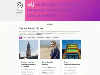 Studio Cavaco website ontwerp en reclame ontwerp - Cavallieri & Co