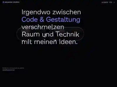 Starseite - Alexander Drießen