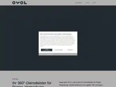 OVOL: Papier, Verpackung, Großformatdruck & Logistik