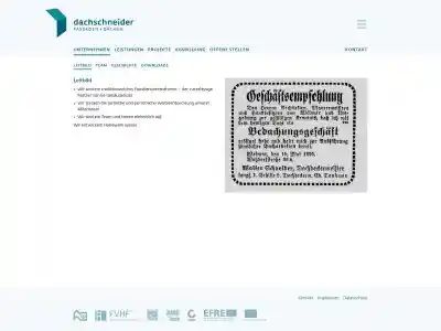 Dachschneider · Unternehmen · Leitbild