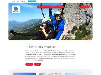 Gleitschirmfliegen über der Rigi und Zentralschweiz