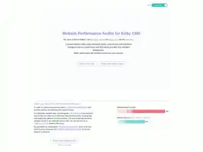 Website Performance Audits for Kirby CMS