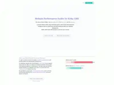 Website Performance Audits for Kirby CMS