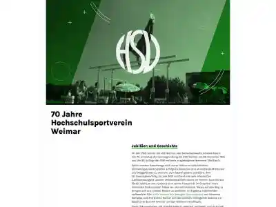 70 Jahre Hochschulsportverein Weimar