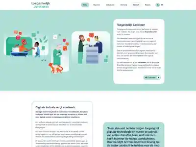 Homepage toegankelijk bankieren