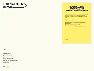 Tekenwerken De Vos