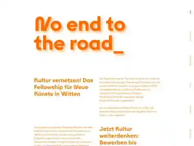 No end to the road — Fellowship 2022 des Kulturforum Witten