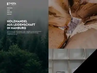 HOFA Holzimport Hamburg · Holzhandel aus Leidenschaft