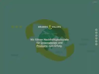 brands & values | Wir führen Nachhaltigkeitsziele für Unternehmen und Produkte zum Erfolg!