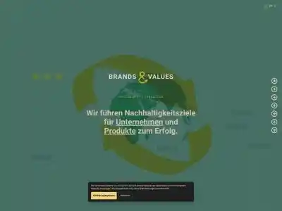 brands & values | Wir führen Nachhaltigkeitsziele für Unternehmen und Produkte zum Erfolg!