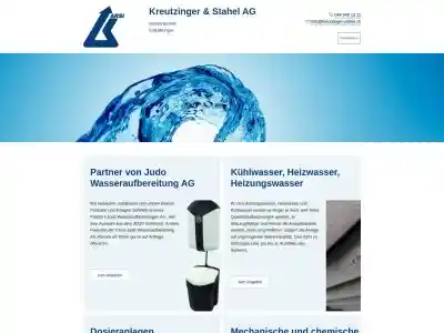 Kreutzinger & Stahel AG - Wassertechnik und Entkalkungen : Home