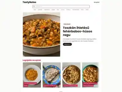 TastyNotes - Receptek a mindennapokra.