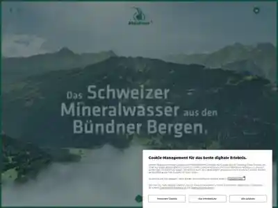 Rhäzünser - Das Schweizer Mineralwasser aus den Bündner Bergen