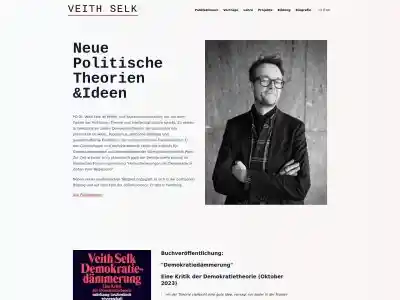 Veith Selk | Neue politische Theorien und Ideen - Website von PD Dr. Veith Selk