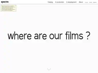 Spectre productions | Accueil