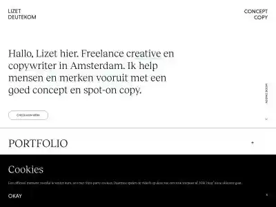 Lizet Deutekom ⚡️ Concepts & Copy | Home