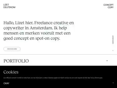 Lizet Deutekom ⚡️ Concepts & Copy | Home