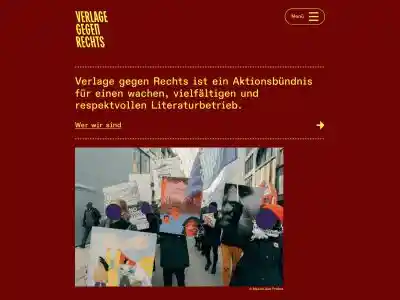Verlage gegen Rechts · Bücher die wissen wo sie stehen