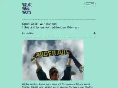 Verlage gegen Rechts · Bücher die wissen wo sie stehen