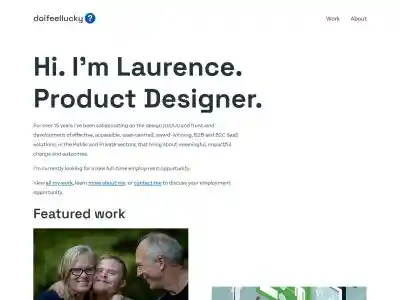 doifeellucky | Hi. I'm Laurence.</br>Product Designer.