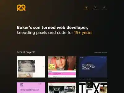 Baker’s son turned web developer · Medienbäcker Thomas Günther