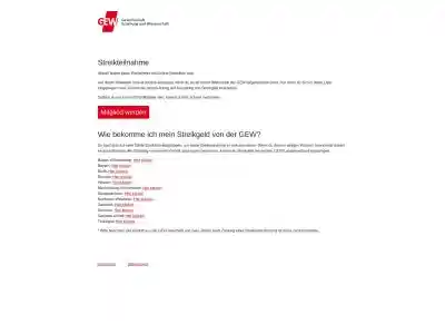 Streikliste | GEW Streikliste