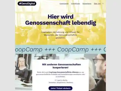 Home | Genossenschaften digital beitreten, gründen und führen.