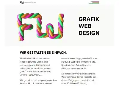 FEUERWASSER . Agentur für: grafik . web . design